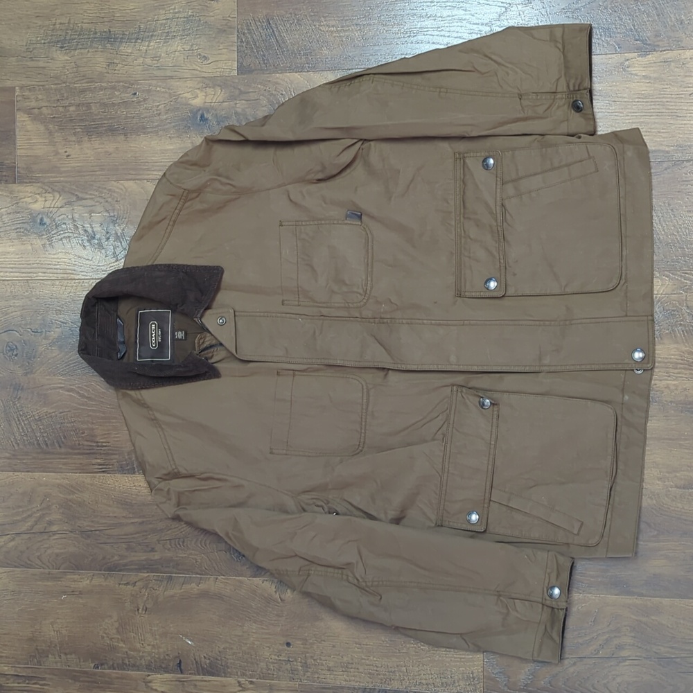 Coach Waxed Cotton Canvas Utility/Field Jacket - size XL